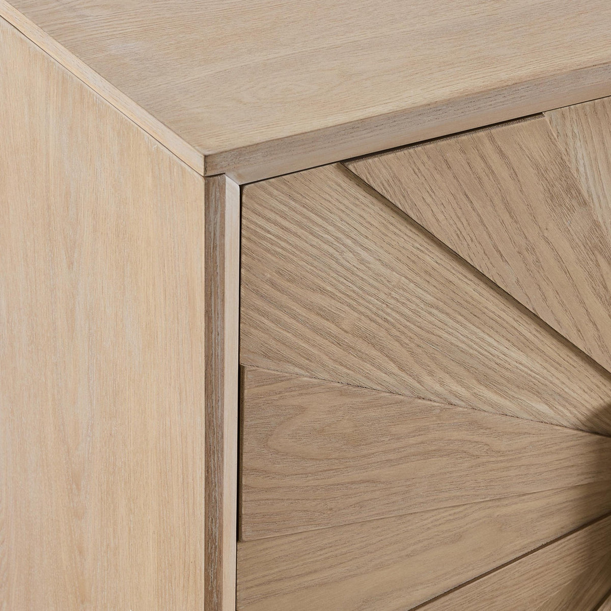 Amaya Ash 4 Door Sideboard - Light Wood - DUSK
