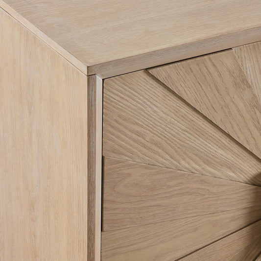 Amaya Ash 4 Door Sideboard - Light Wood - DUSK