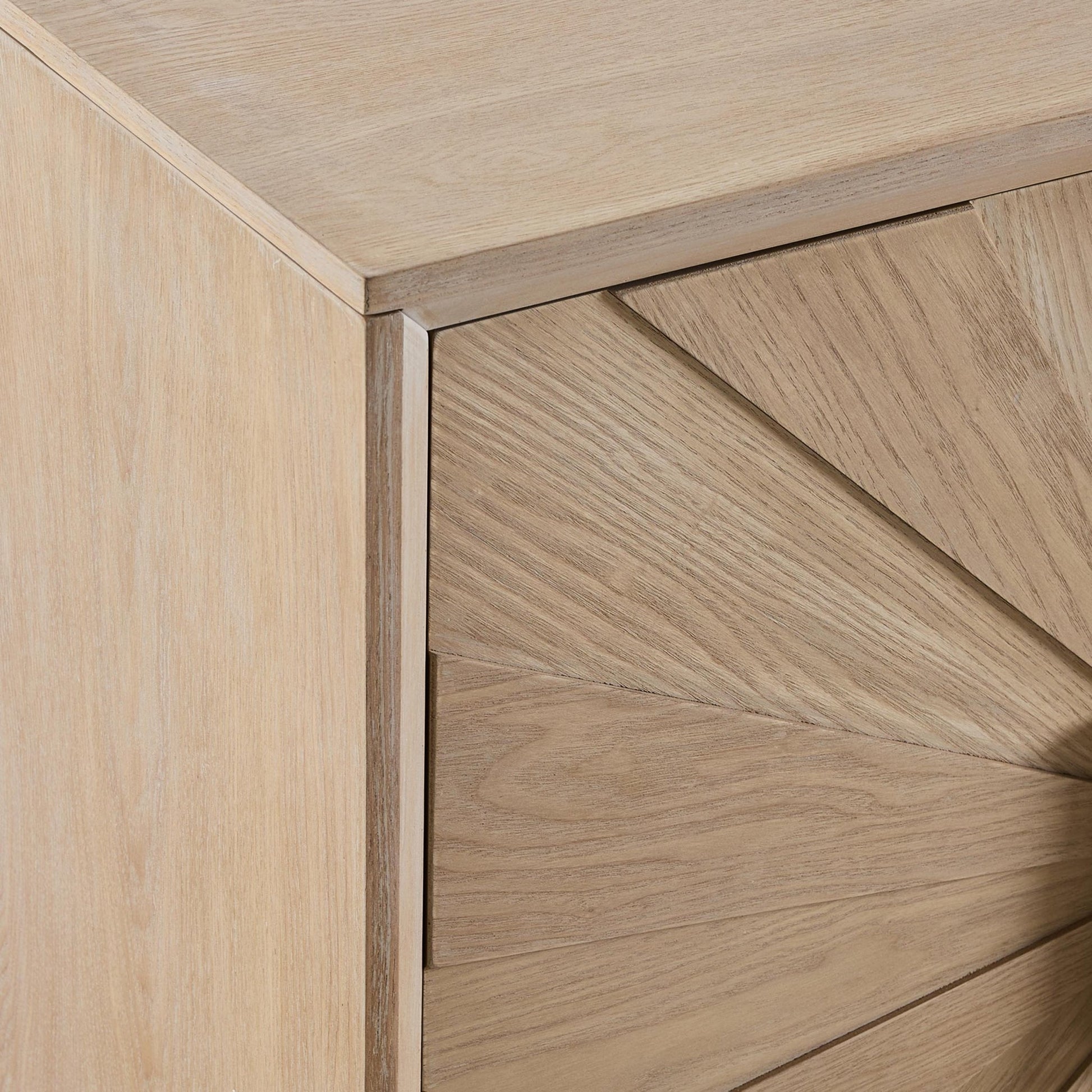 Amaya Ash 4 Door Sideboard - Light Wood - DUSK