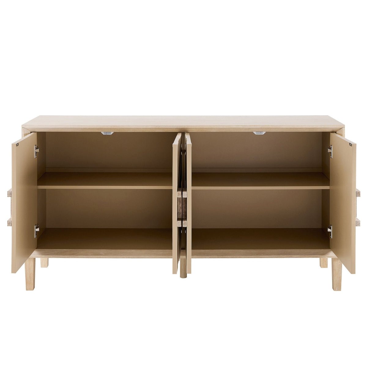 Amaya Ash 4 Door Sideboard - Light Wood - DUSK