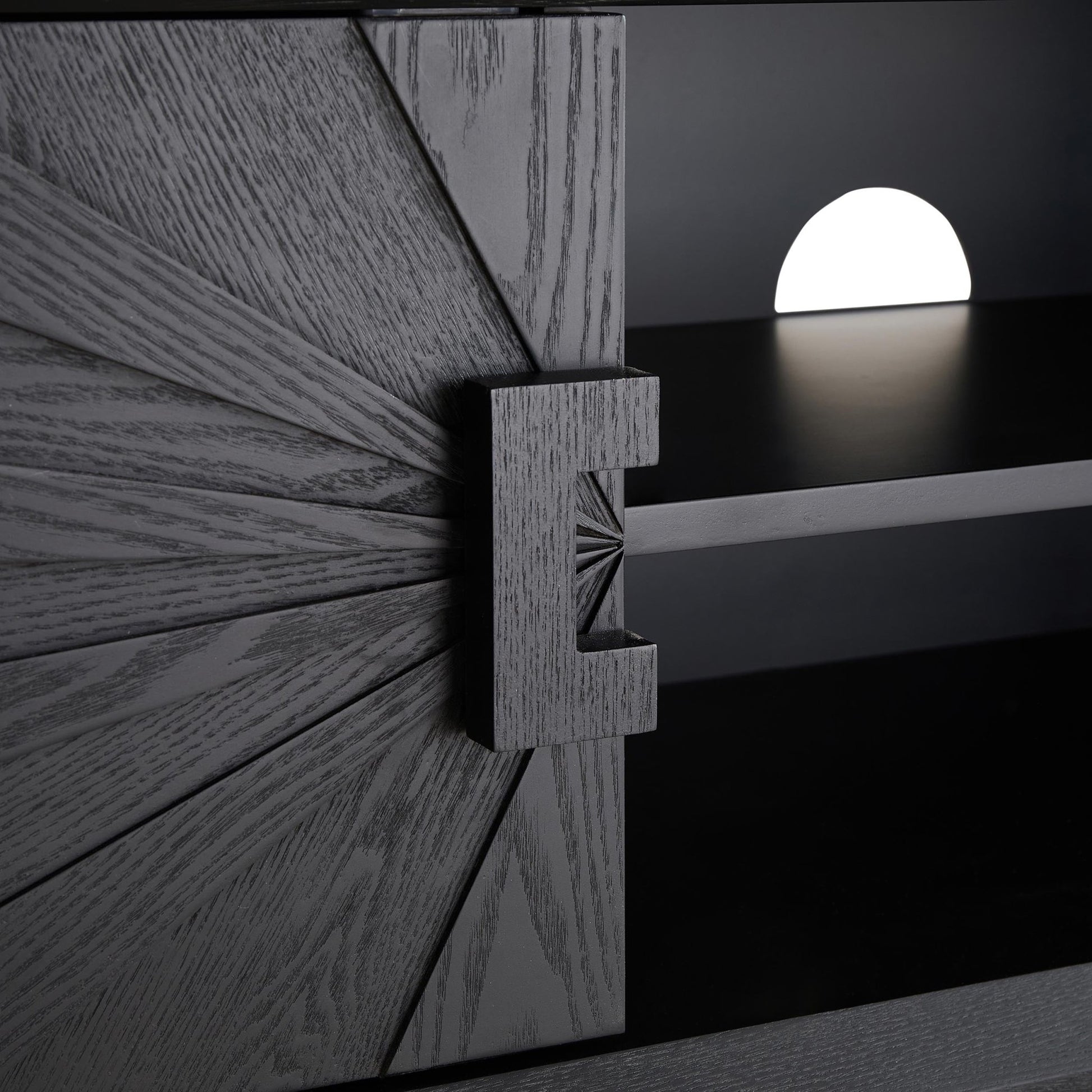 Amaya Ash Tv Unit for TVs up to 65" - Black - DUSK