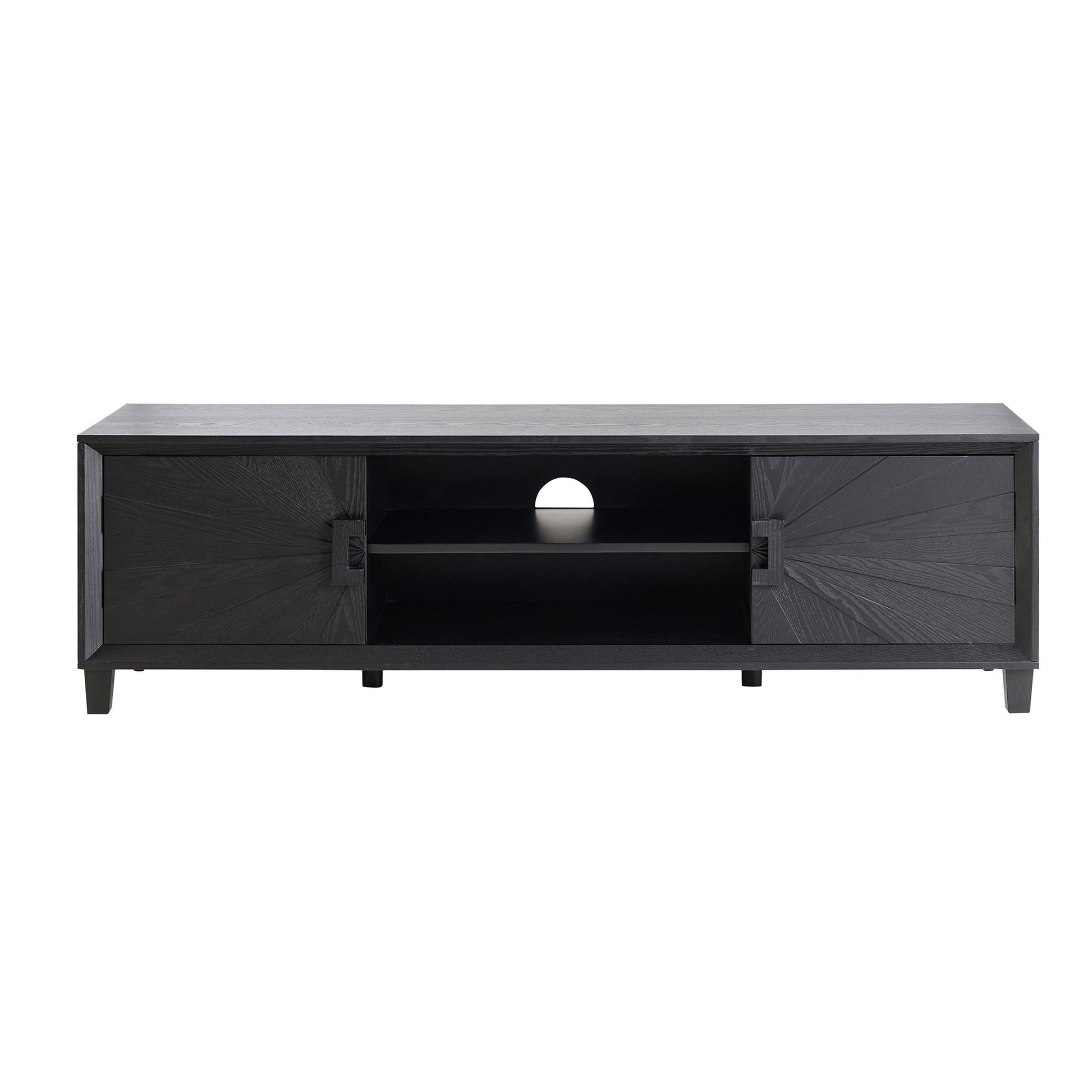 Amaya Ash Tv Unit for TVs up to 65" - Black - DUSK