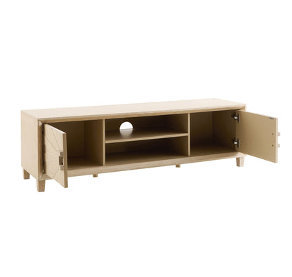 Amaya Ash Tv Unit for TVs up to 65" - Light Wood - DUSK