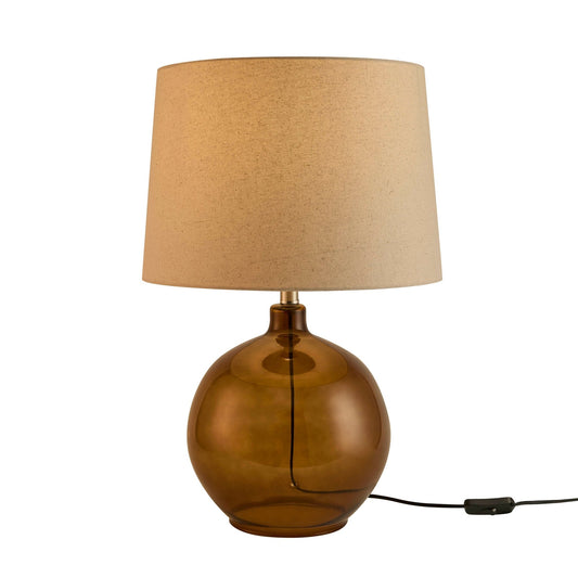 Amber Glass Table Lamp - Amber - DUSK