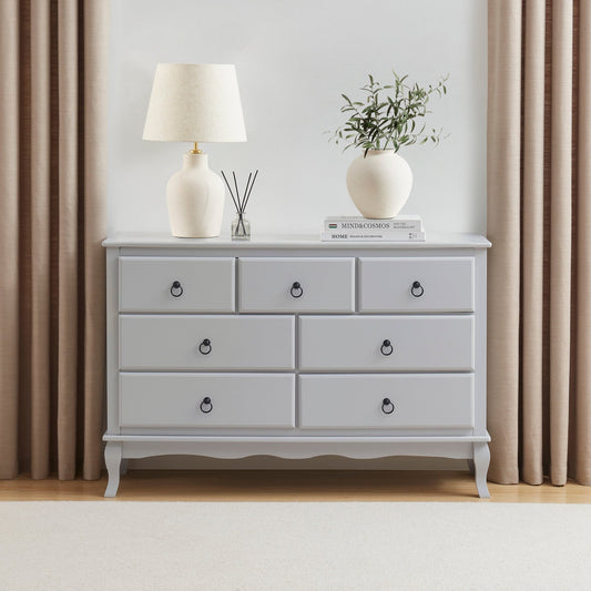 Amelie 7 Drawer Chest - Light Grey - DUSK