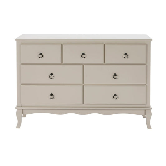 Amelie 7 Drawer Chest - Taupe - DUSK