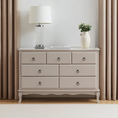 Amelie 7 Drawer Chest - Taupe - DUSK