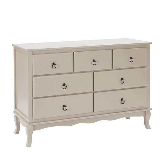 Amelie 7 Drawer Chest - Taupe - DUSK