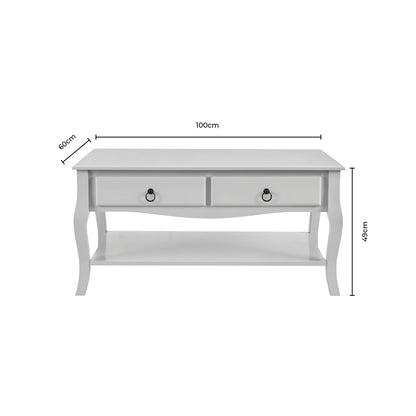 Amelie Coffee Table - Light Grey - DUSK