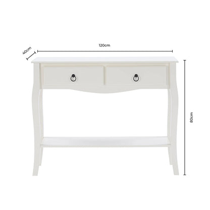 Amelie Console Dressing Table - Light Grey - DUSK