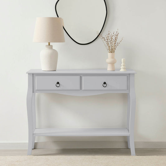 Amelie Console Dressing Table - Light Grey - DUSK