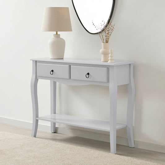 Amelie Console Dressing Table - Light Grey - DUSK