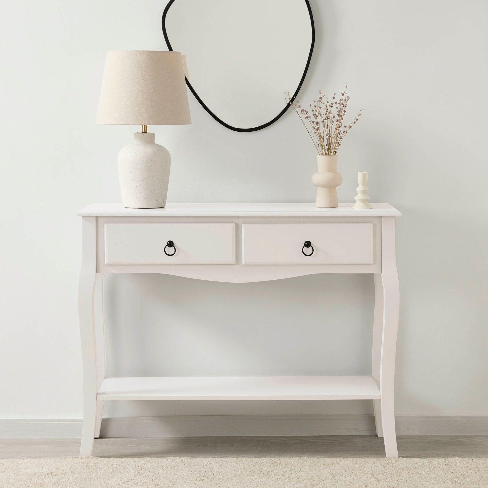 Amelie Console Dressing Table - Stone - DUSK