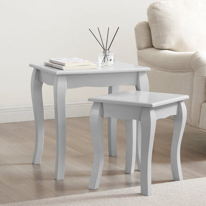 Amelie Nesting Side Table - Light Grey - DUSK