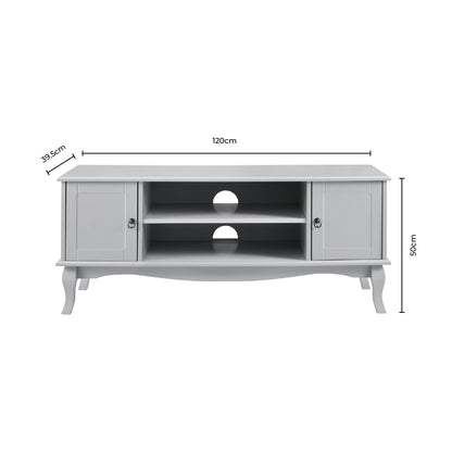 Amelie TV Unit - Light Grey - DUSK