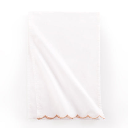 Amor Scallop Edge Table Runner - Pink Sand - DUSK