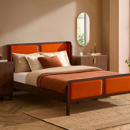 Amsterdam Bed Frame - Bright Orange - DUSK