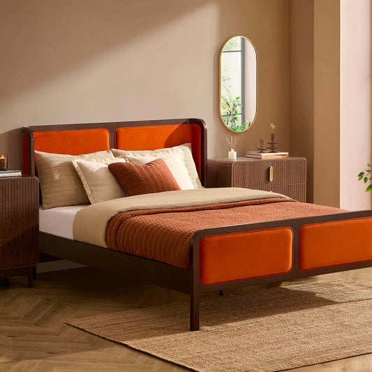 Amsterdam Bed Frame - Bright Orange - DUSK