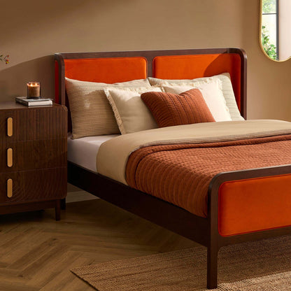 Amsterdam Bed Frame - Bright Orange - DUSK