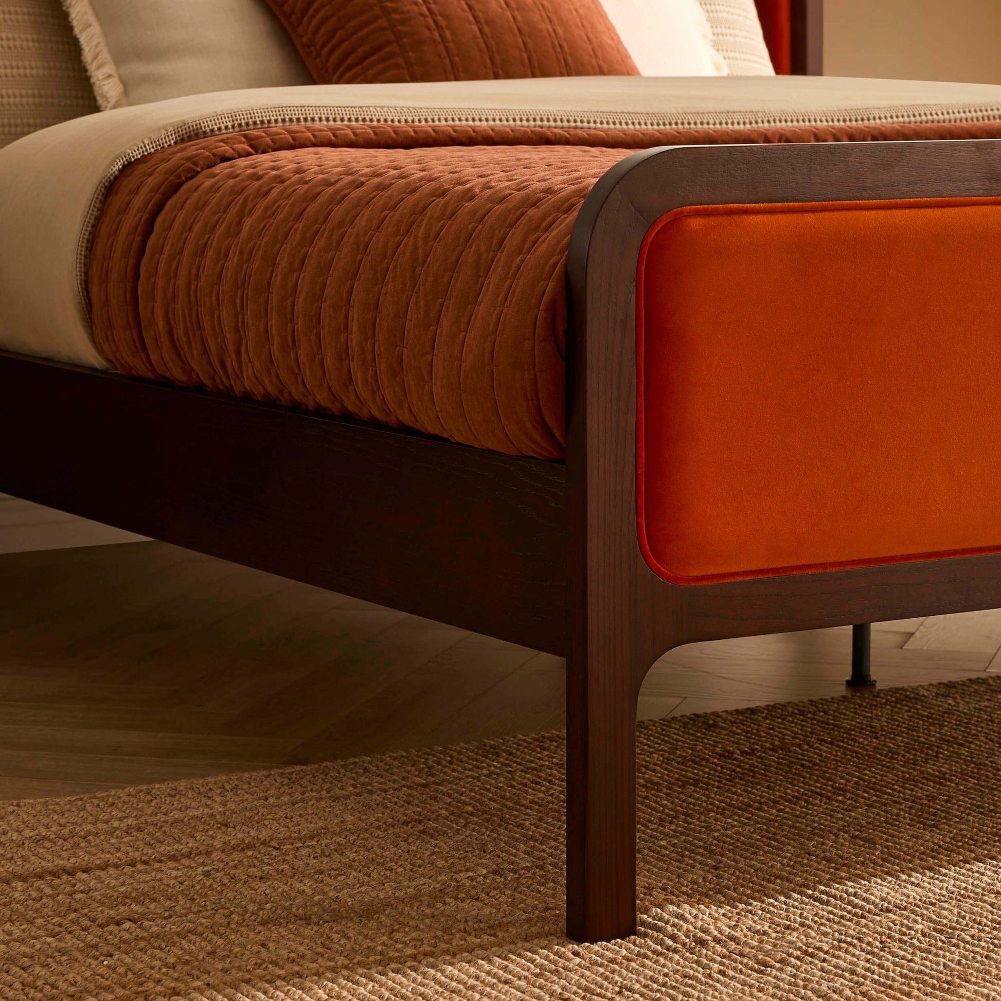 Amsterdam Bed Frame - Bright Orange - DUSK