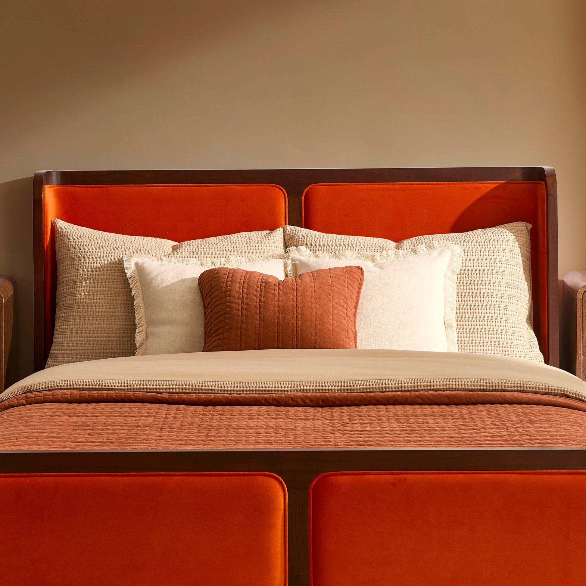 Amsterdam Bed Frame - Bright Orange - DUSK