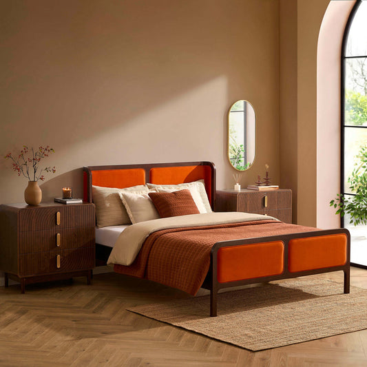 Amsterdam Bed Frame - Bright Orange - DUSK