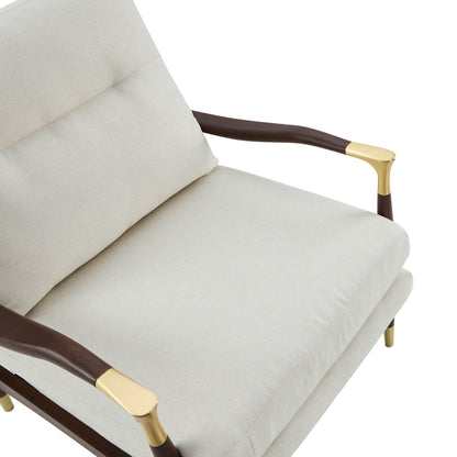 Ana Accent Chair - Cream linen - DUSK