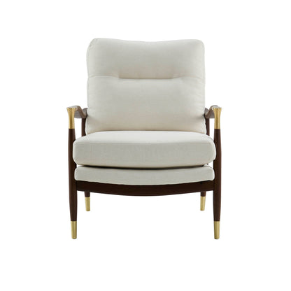 Ana Accent Chair - Cream linen - DUSK