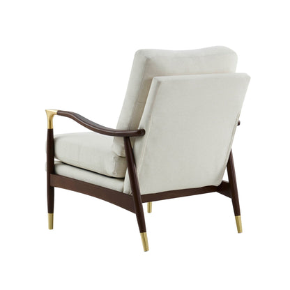 Ana Accent Chair - Cream linen - DUSK