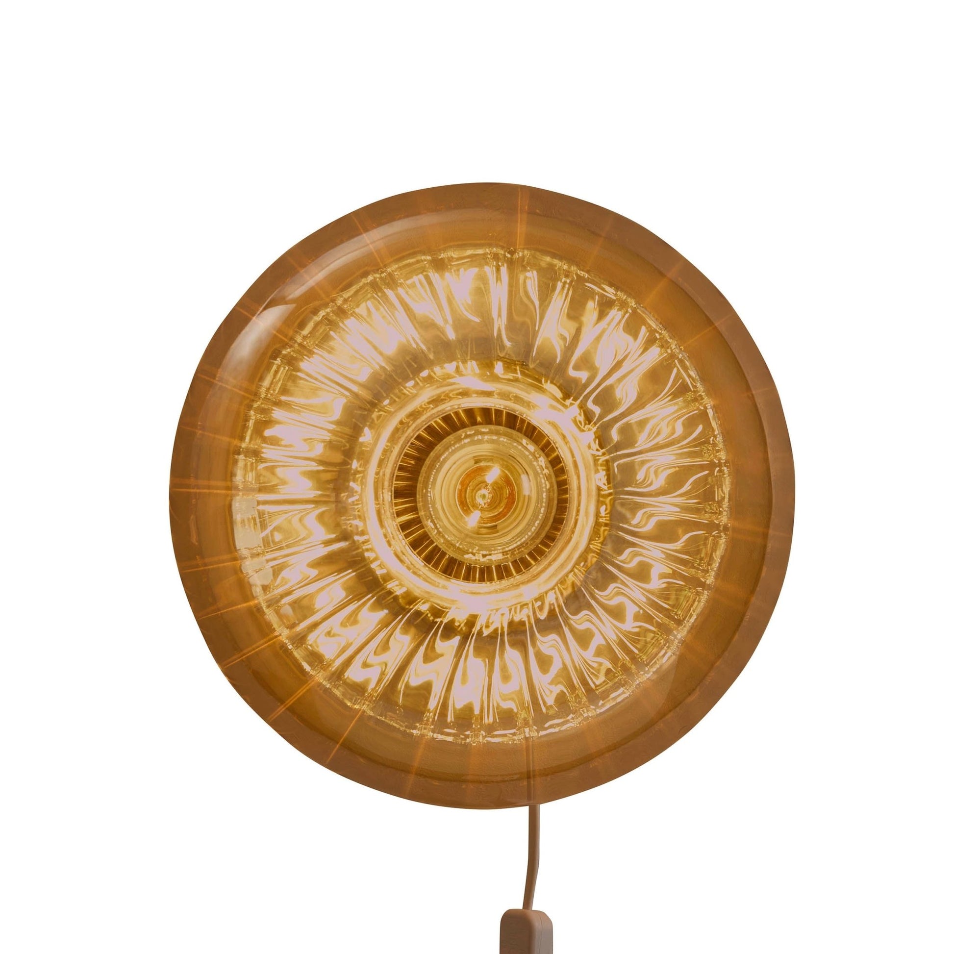 Anillo Glass Ring Wall Light - Amber - DUSK