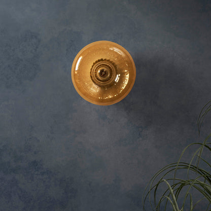 Anillo Glass Ring Wall Light - Amber - DUSK