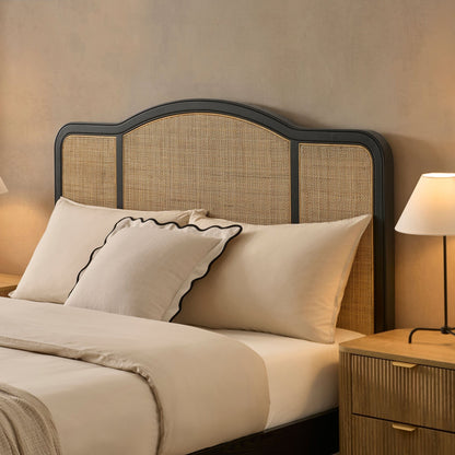 Annecy Rattan Bed Frame - Black - DUSK