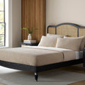 Annecy Rattan Bed Frame - Black - DUSK