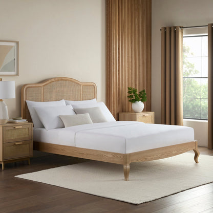 Annecy Rattan Bed Frame - Natural - DUSK