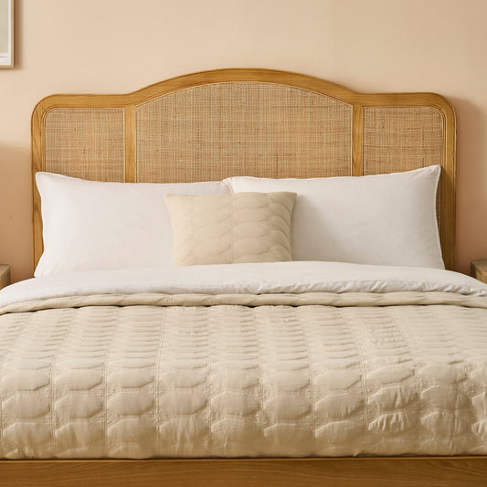 Annecy Rattan Bed Frame - Natural - DUSK