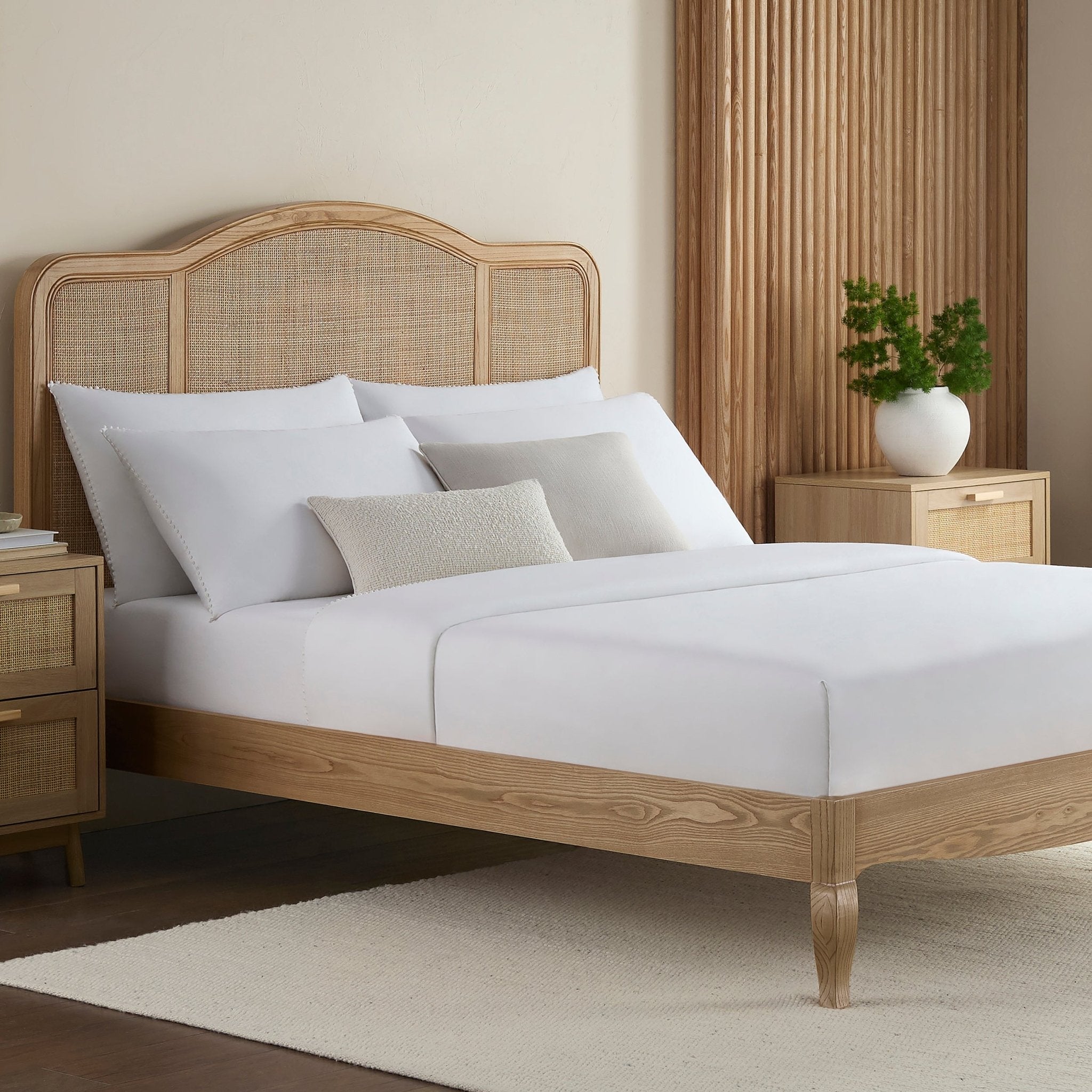 Mây Caro Tự Nhiên 2mm Nhập Khẩu | MCR-TNNK2 3 Annecy Rattan Bed Frame - Natural – DUSK