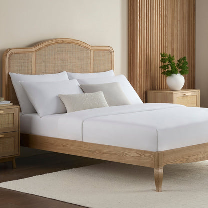 Annecy Rattan Bed Frame - Natural - DUSK