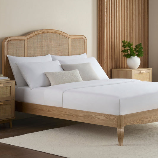 Annecy Rattan Bed Frame - Natural - DUSK