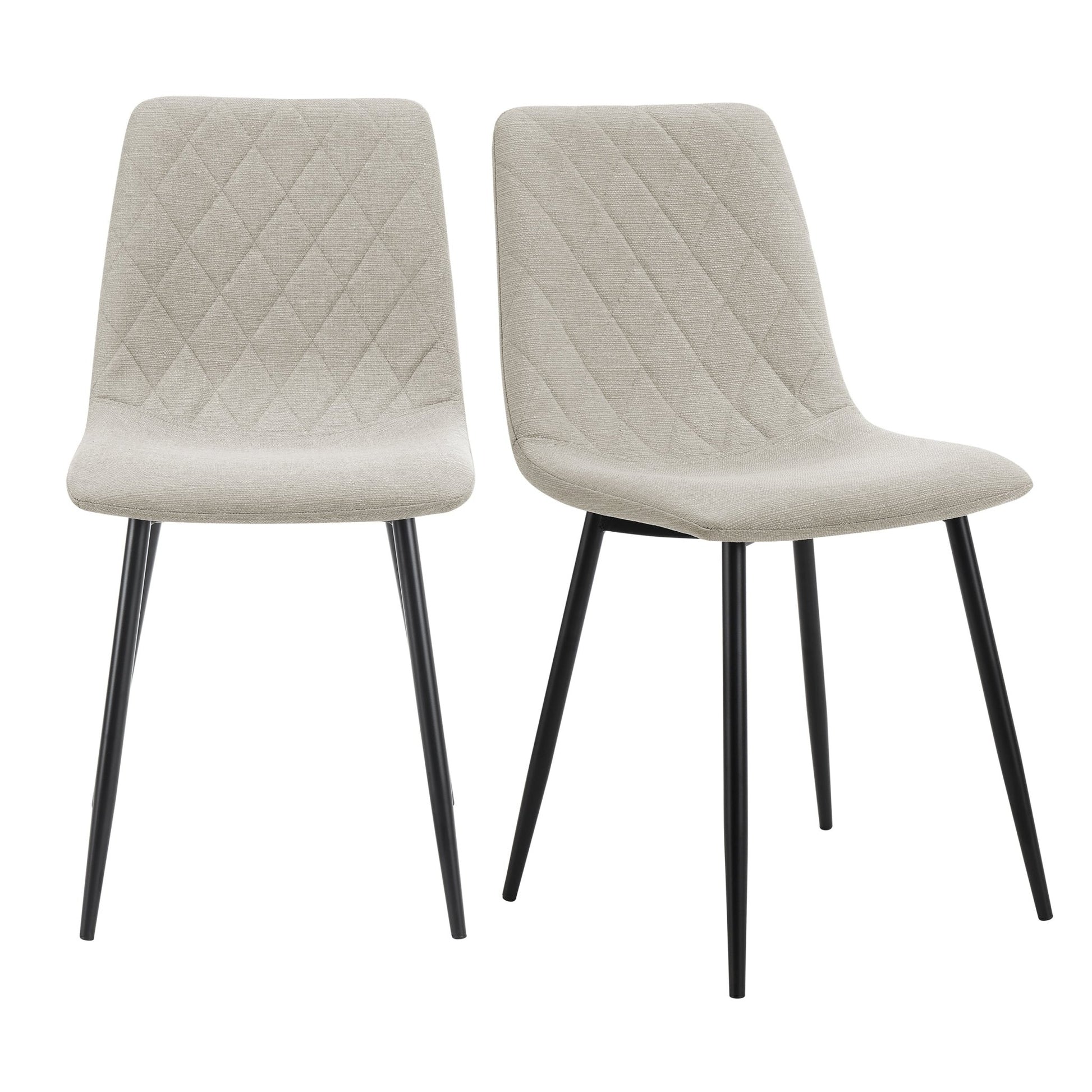 Annie Set Of 2 Dining Chairs - Linen - Stone Grey - DUSK