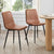 Annie Set Of 2 Dining Chairs - PU - Tan - DUSK