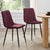 Annie Set Of 2 Dining Chairs - Velvet - Berry - DUSK