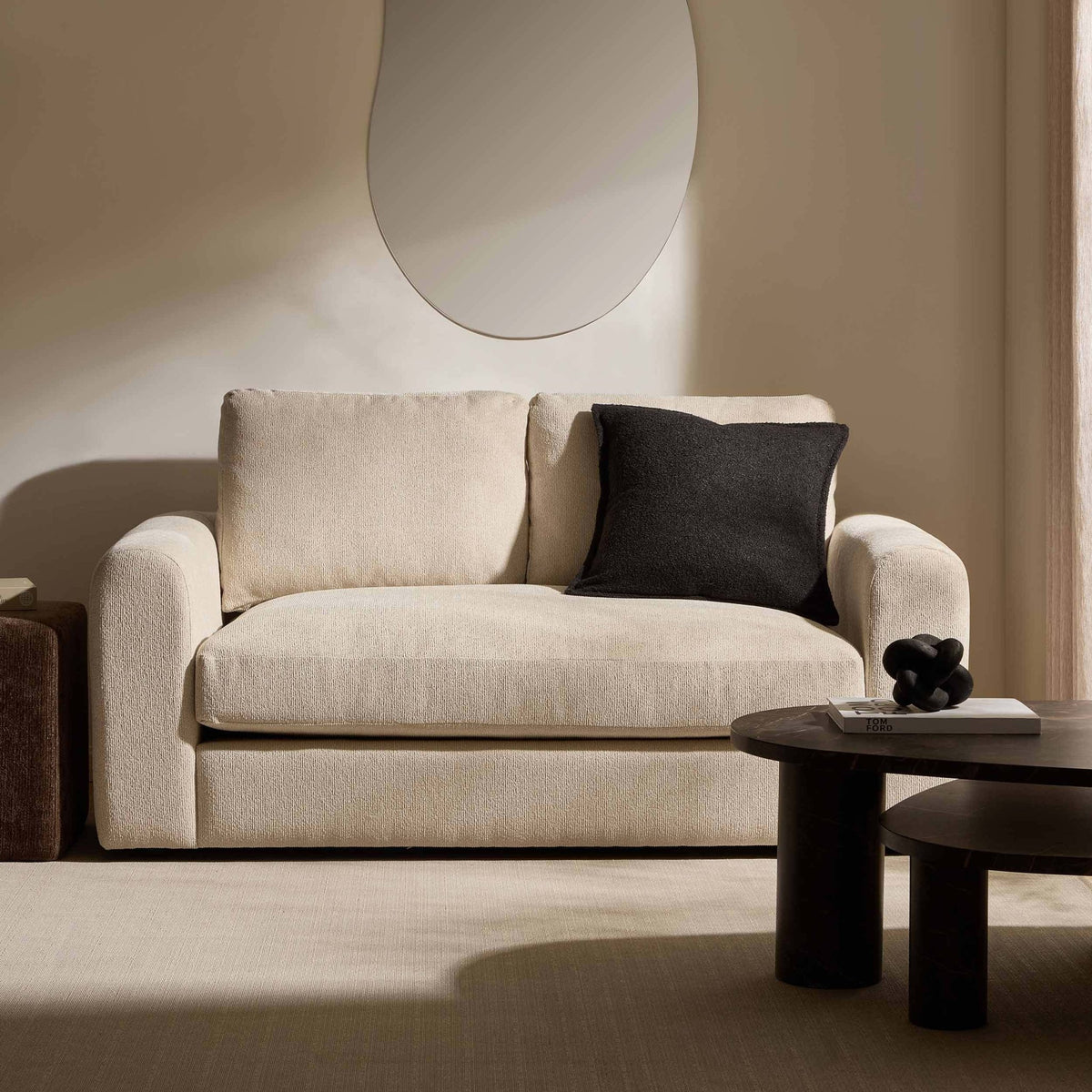 Antalya 2 Seater Sofa - Sand Boucle - DUSK