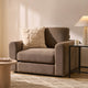 Antalya Loveseat - Chenille Mushroom - DUSK