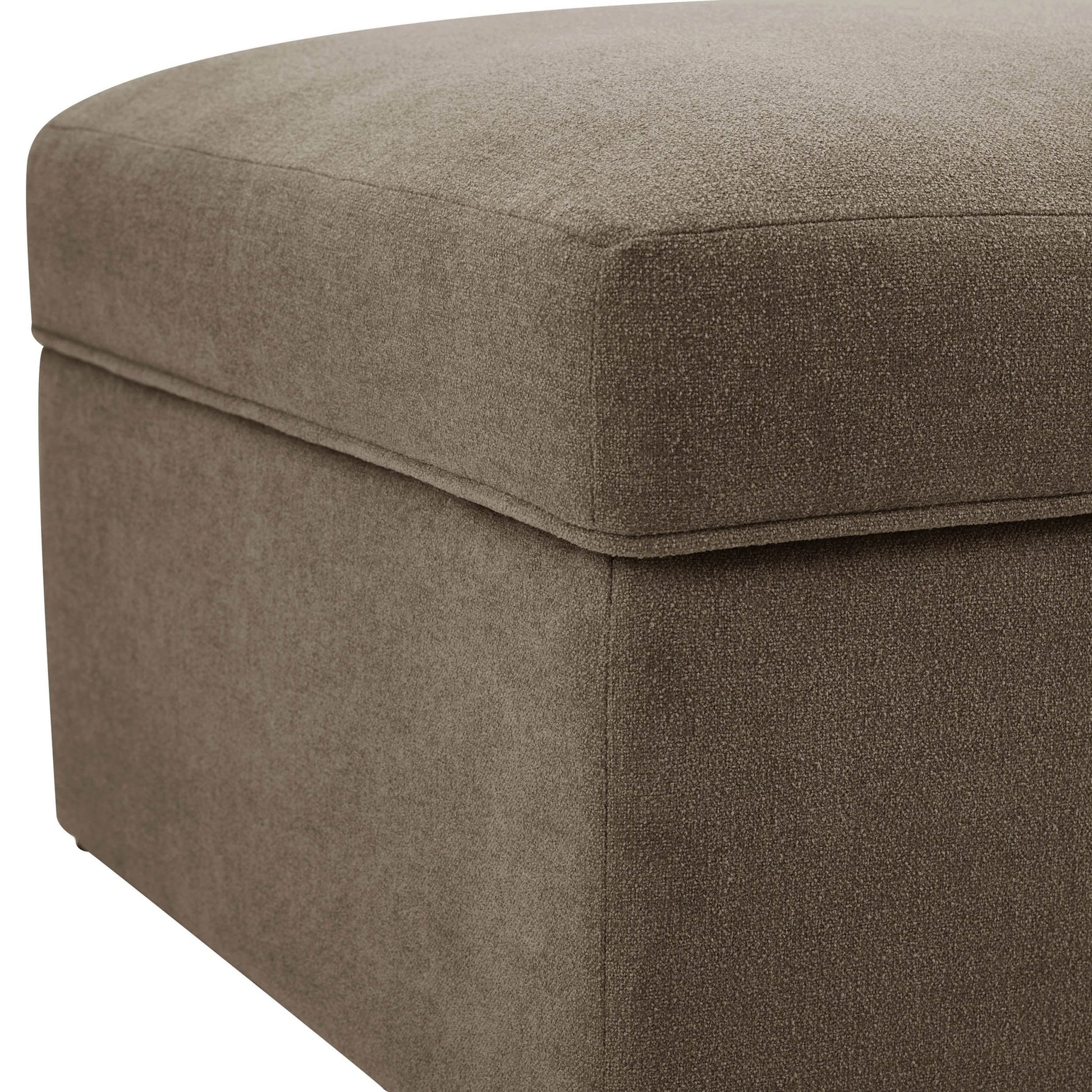 Antalya Storage Ottoman Pouffe - Chenille Mushroom - DUSK