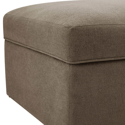 Antalya Storage Ottoman Pouffe - Chenille Mushroom - DUSK