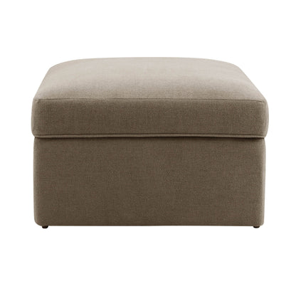 Antalya Storage Ottoman Pouffe - Chenille Mushroom - DUSK