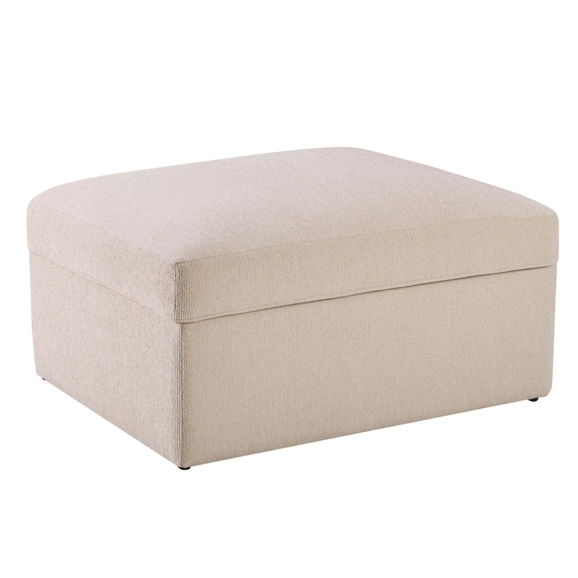 Antalya Storage Ottoman Pouffe - Sand Boucle - DUSK