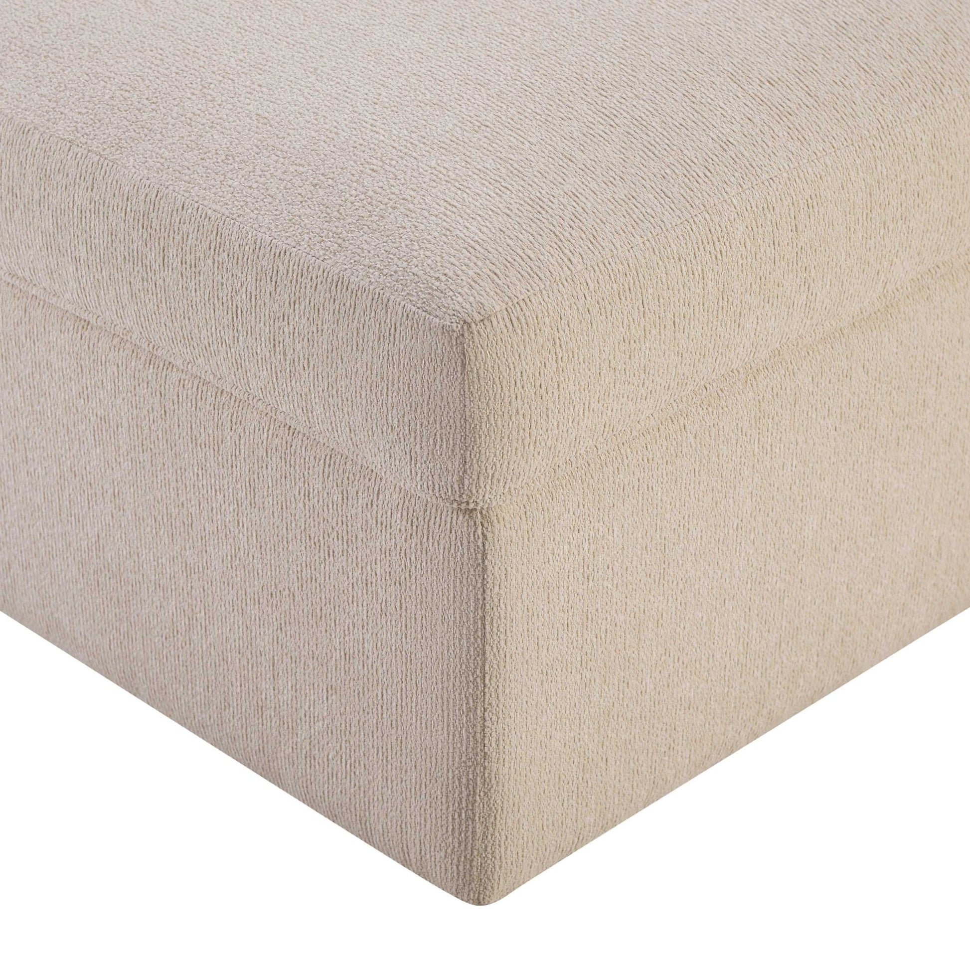 Antalya Storage Ottoman Pouffe - Sand Boucle - DUSK