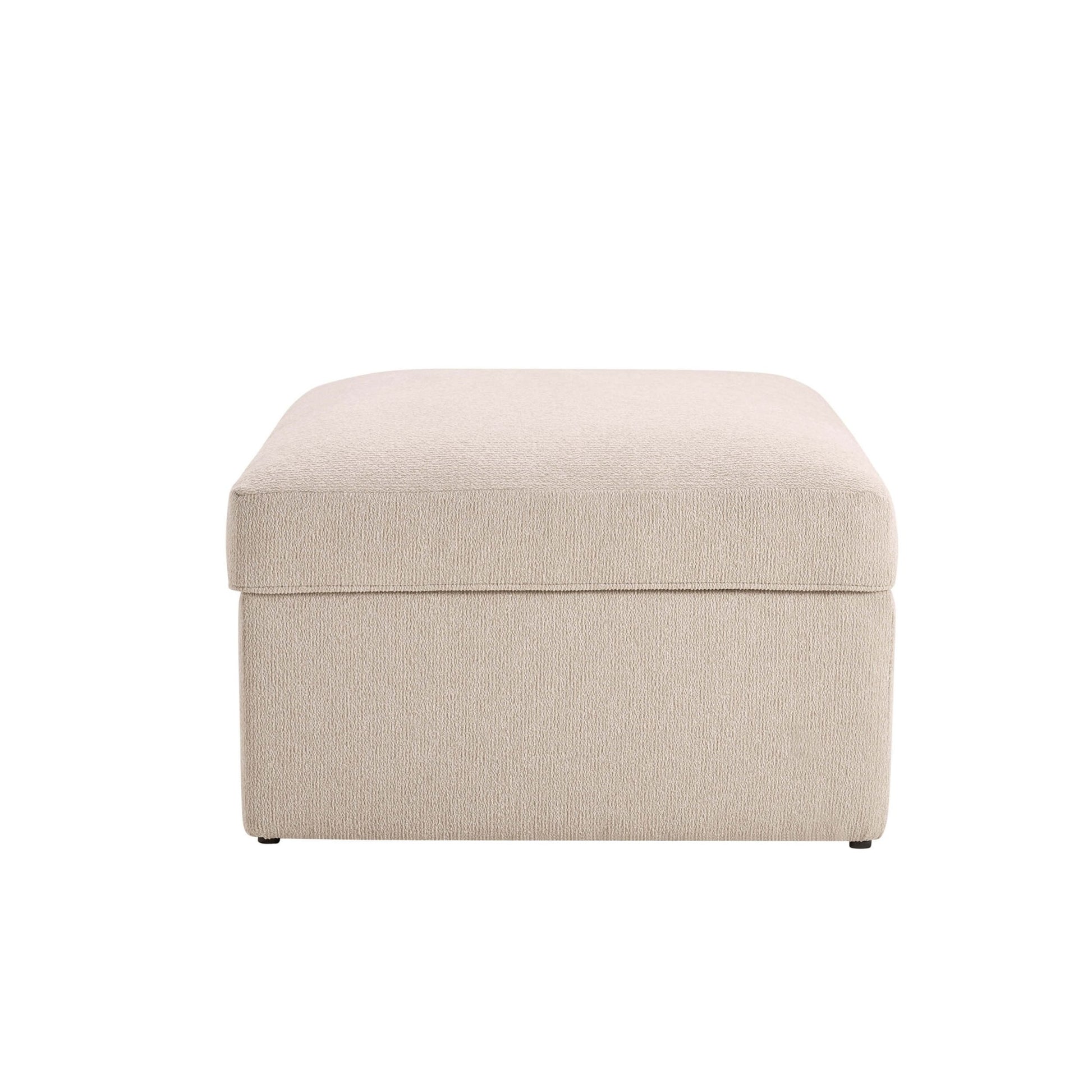 Antalya Storage Ottoman Pouffe - Sand Boucle - DUSK