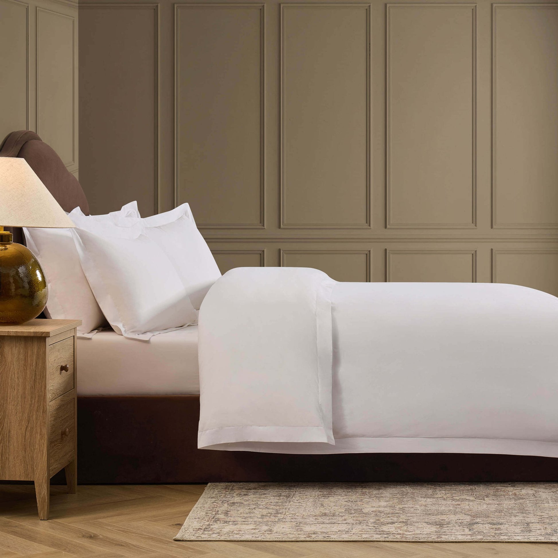 Anti - Allergy 200 Thread Count Duvet Cover - White - DUSK